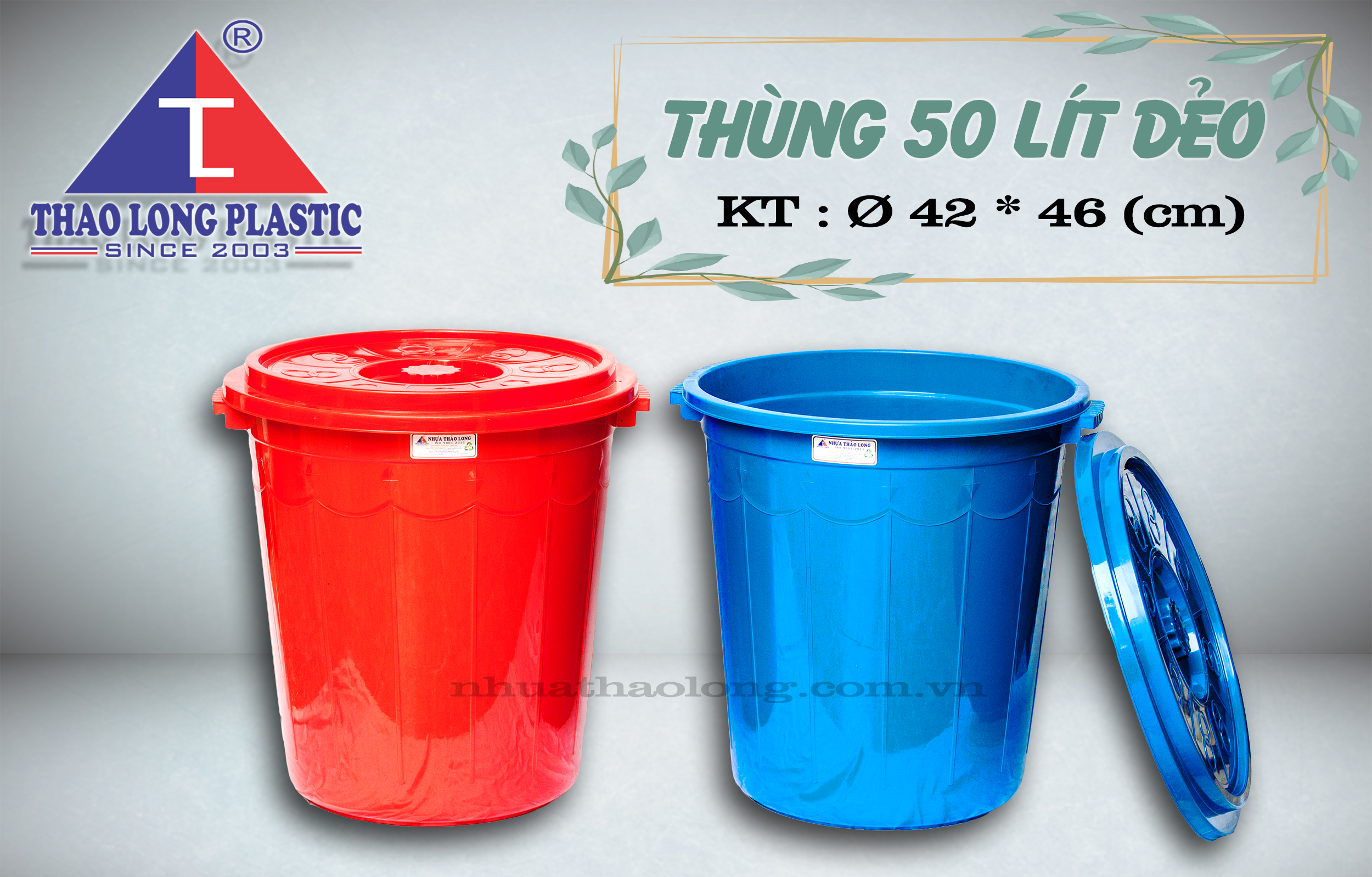 Thùng 50L - Nhựa Thảo Long - Công Ty TNHH Thảo Long